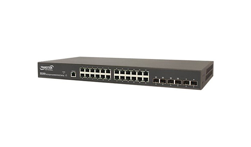Transition Networks SM24T6DPA - switch - 20 ports - managed - rack-mountabl