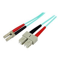 StarTech.com 10m (30ft) LC/UPC to SC/UPC OM3 Multimode Fiber Optic Cable, F