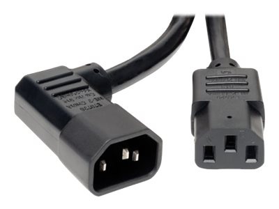 Eaton Tripp Lite Series Heavy-Duty PDU Power Cord, C13 to Left-Angle C14 -