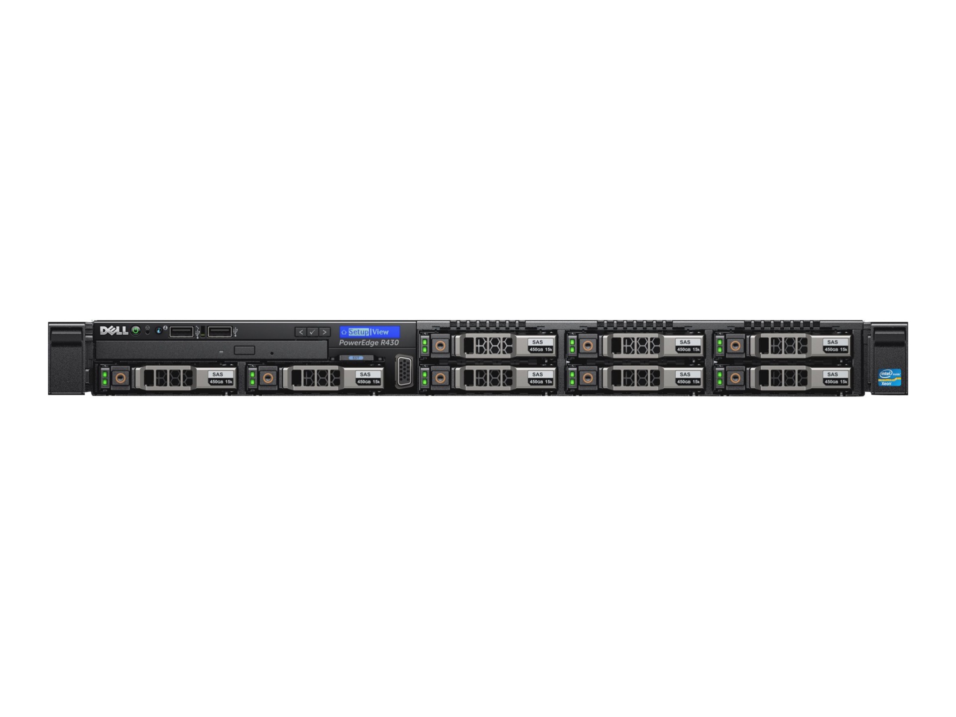 Dell PowerEdge R430 - rack-mountable - Xeon E5-2620V4 2.1 GHz - 8 GB - 300 GB