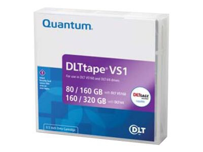 Quantum DLTtape VS1 Tape Media Cartridge - 80/160GB Single Pack