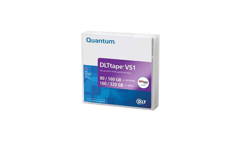 Quantum DLTtape VS1 Tape Media Cartridge - 80/160GB Single Pack