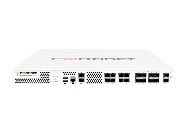 Fortinet FortiGate 500E - Enterprise Bundle - security appliance - with 3 years FortiCare 24X7 Service + 3 years