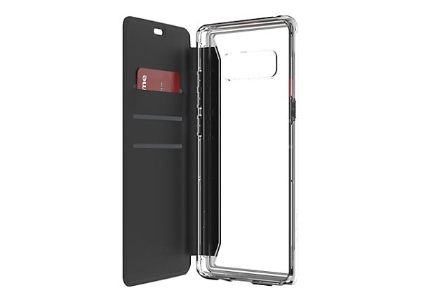 Griffin Survivor Clear Wallet flip cover for cell phone