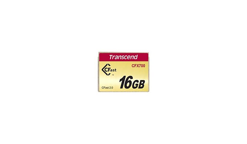 Transcend CFast 2.0 CFX700 - carte mémoire flash - 16 Go - CFast 2.0
