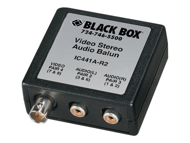 Black Box Video Stereo Audio - balun adapter