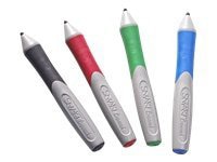 SMART Interactive Whiteboard Markers and Eraser - 4 Pack - Black, Blue, Red & Green