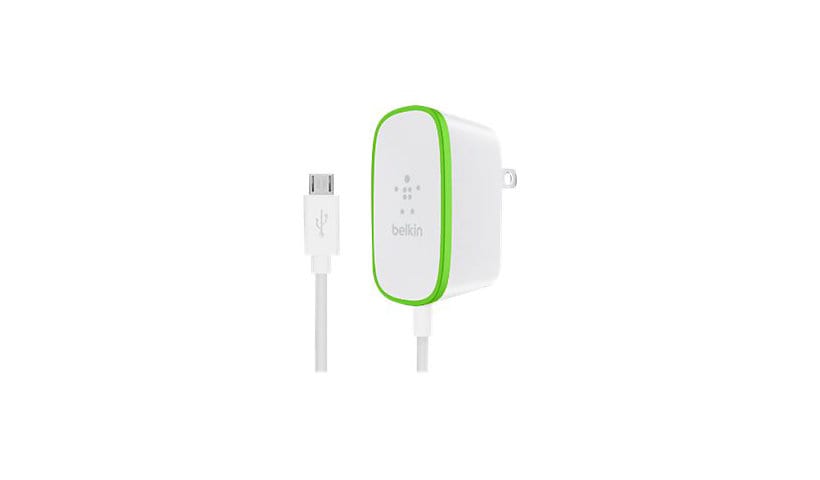 Belkin Home Charger with hardwired cable power adapter - Micro-USB Type B -