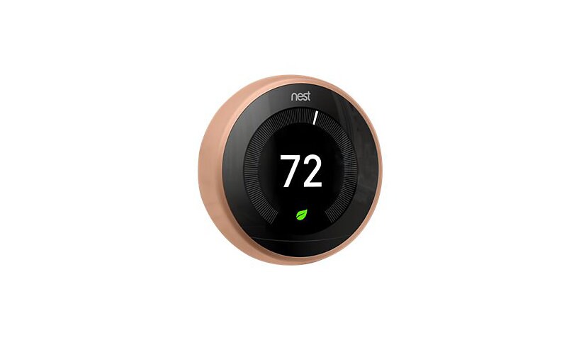 Nest Learning Thermostat 3rd generation - thermostat - 802.11b/g/n, Bluetoo