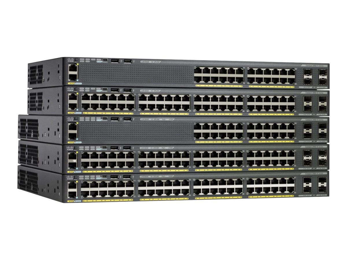 Cisco Catalyst 2960X-48TS-LL - switch - 48 ports - managed - rack-mountable