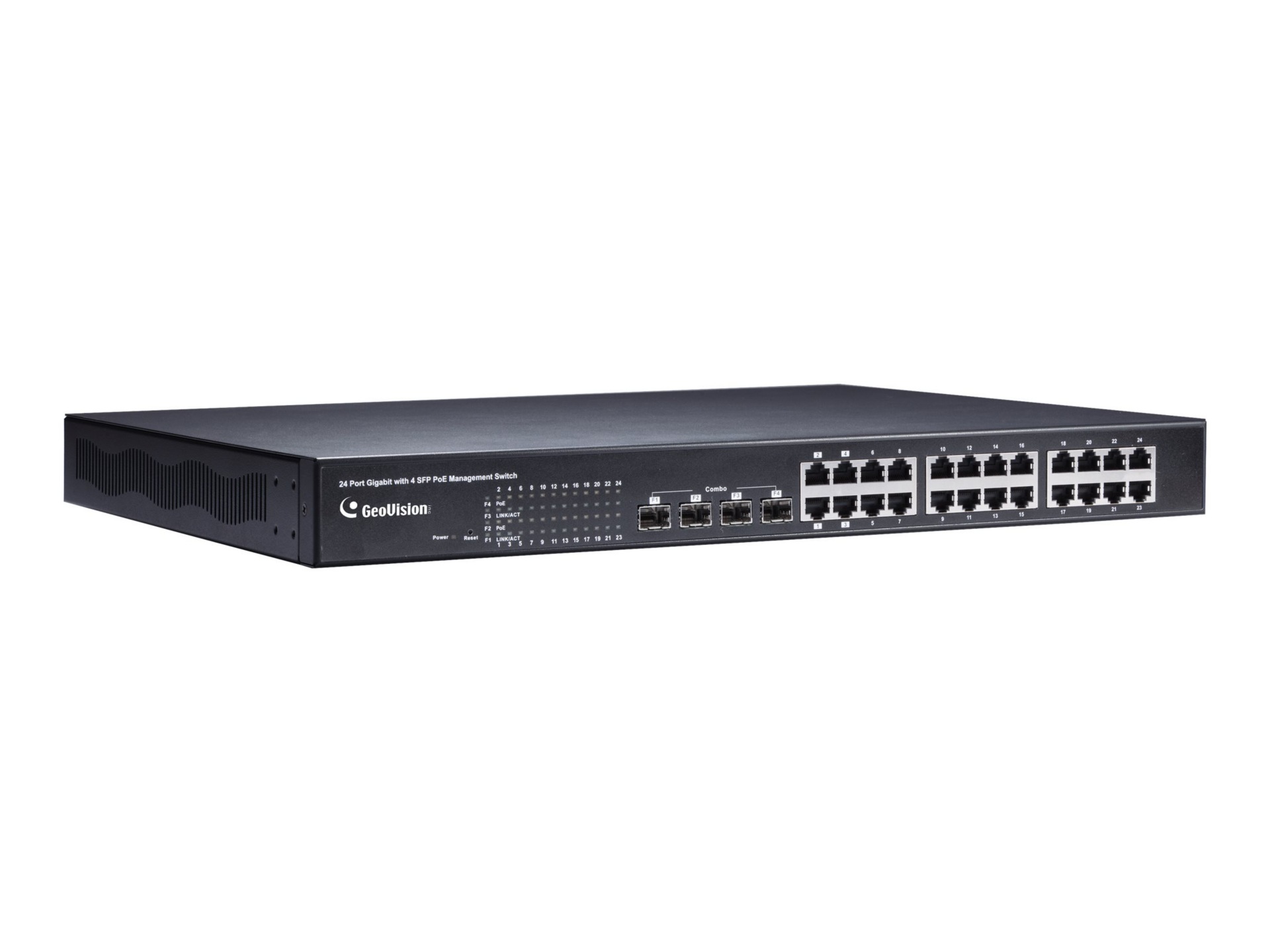 GeoVision GV-POE2411 - switch - 24 ports - managed - rack-mountable
