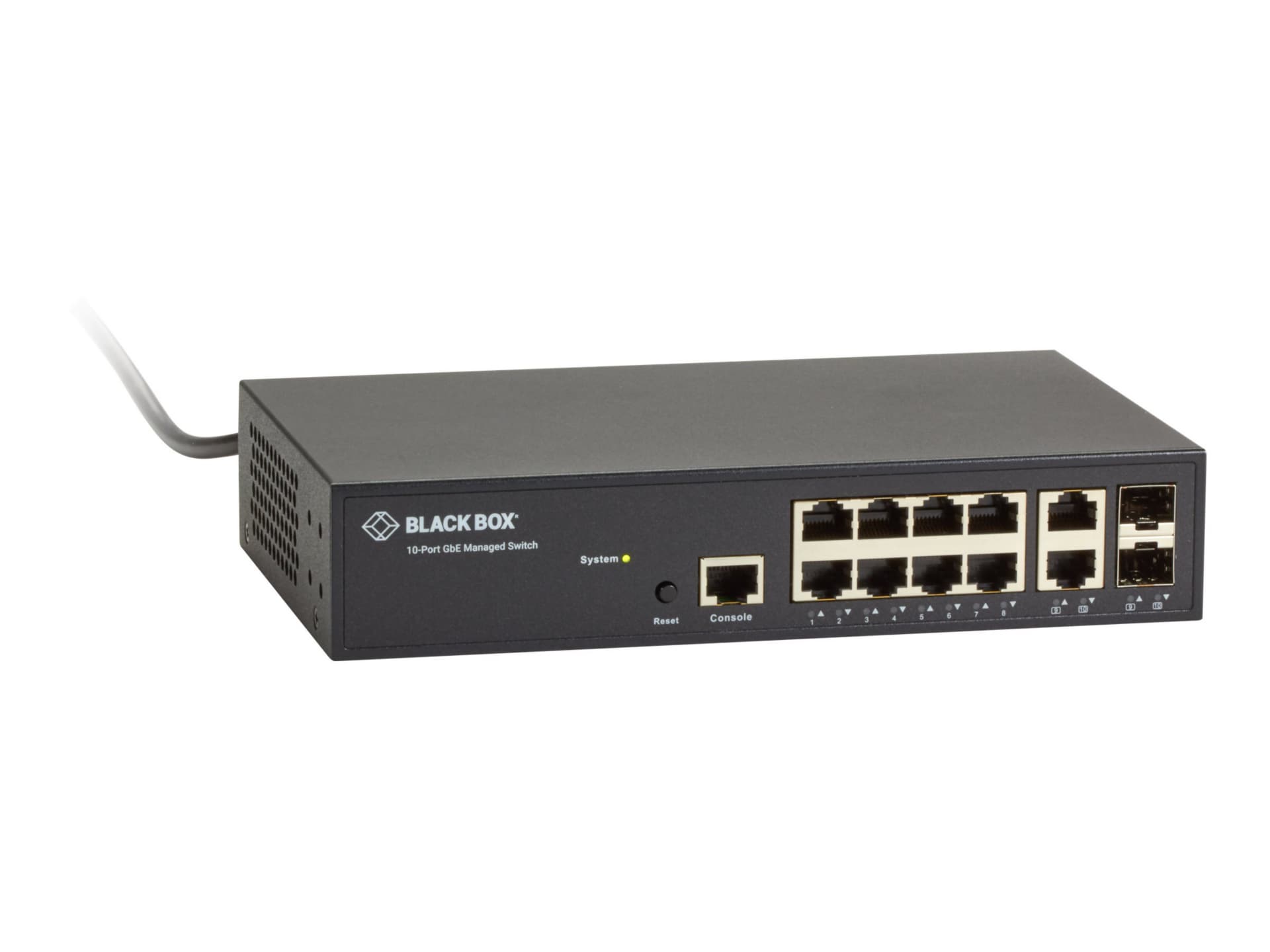 LGB708A, Commutateur Web intelligent Gigabit Ethernet LGB700 - SFP, 10 ports  - Black Box
