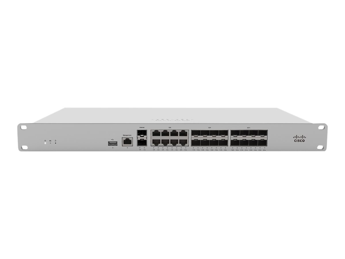 Cisco Meraki MX250 Cloud Managed - dispositif de sécurité