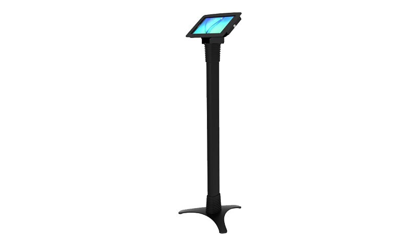 Compulocks Space Adjustable Galaxy Tab E 9.6" Floor Stand Black - stand - f