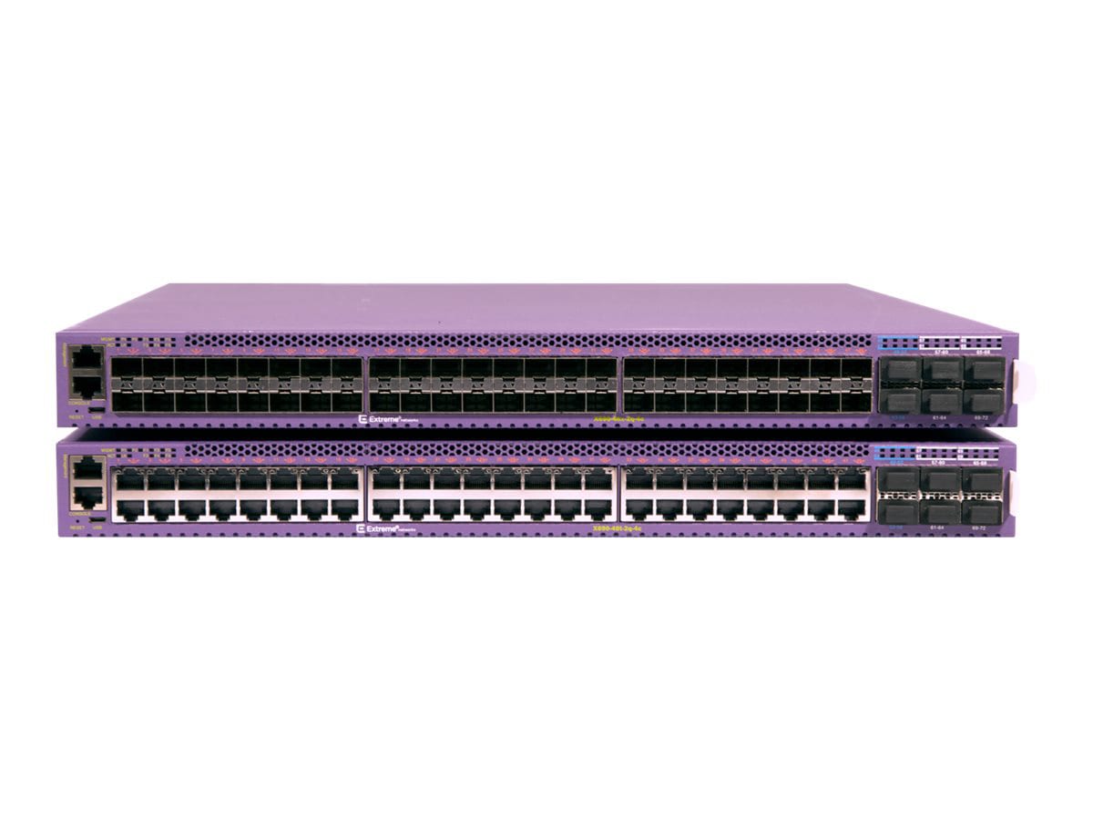 Extreme Networks ExtremeSwitching X690 Series X690-48T-2Q-4C - switch - 54