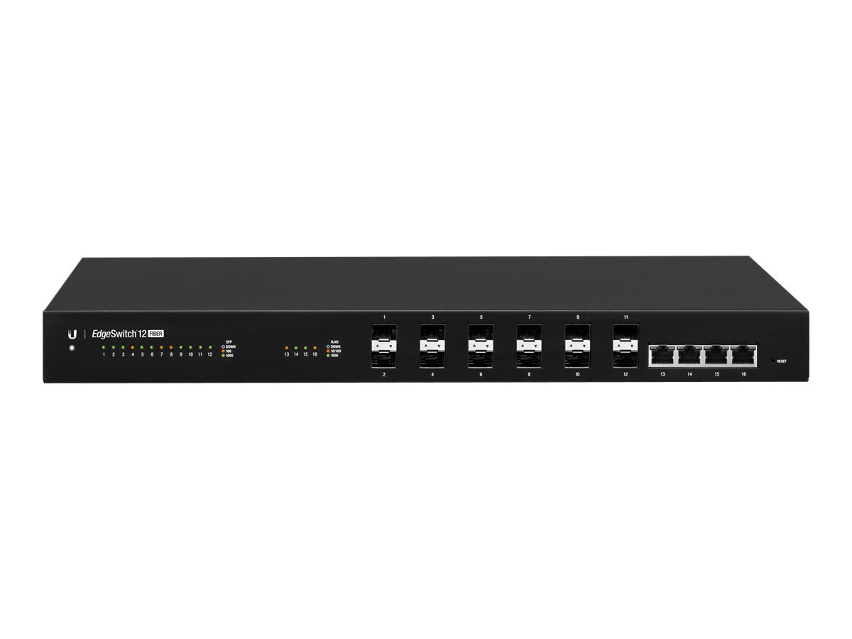 Ubiquiti EdgeSwitch 12 Fiber - switch - managed - rack-mountable