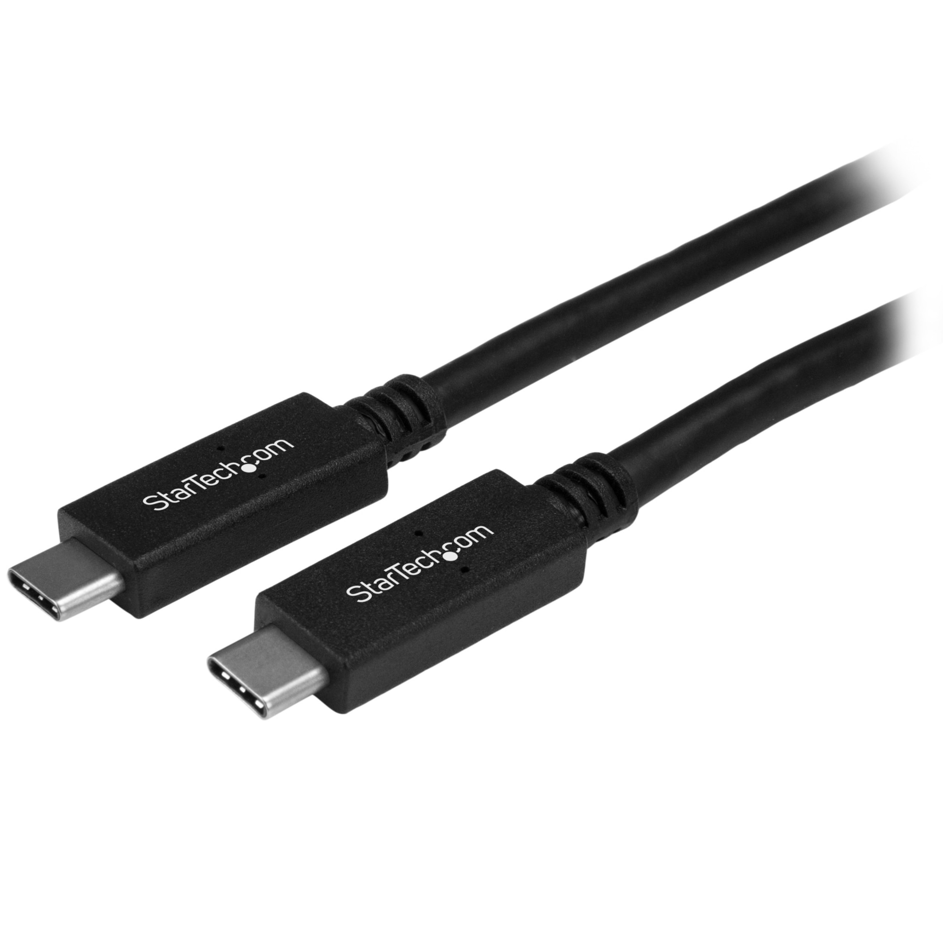 StarTech.com 1.6ft (50cm) USB-C Cable, USB 10Gbps, 60W (3A) Power Delivery,