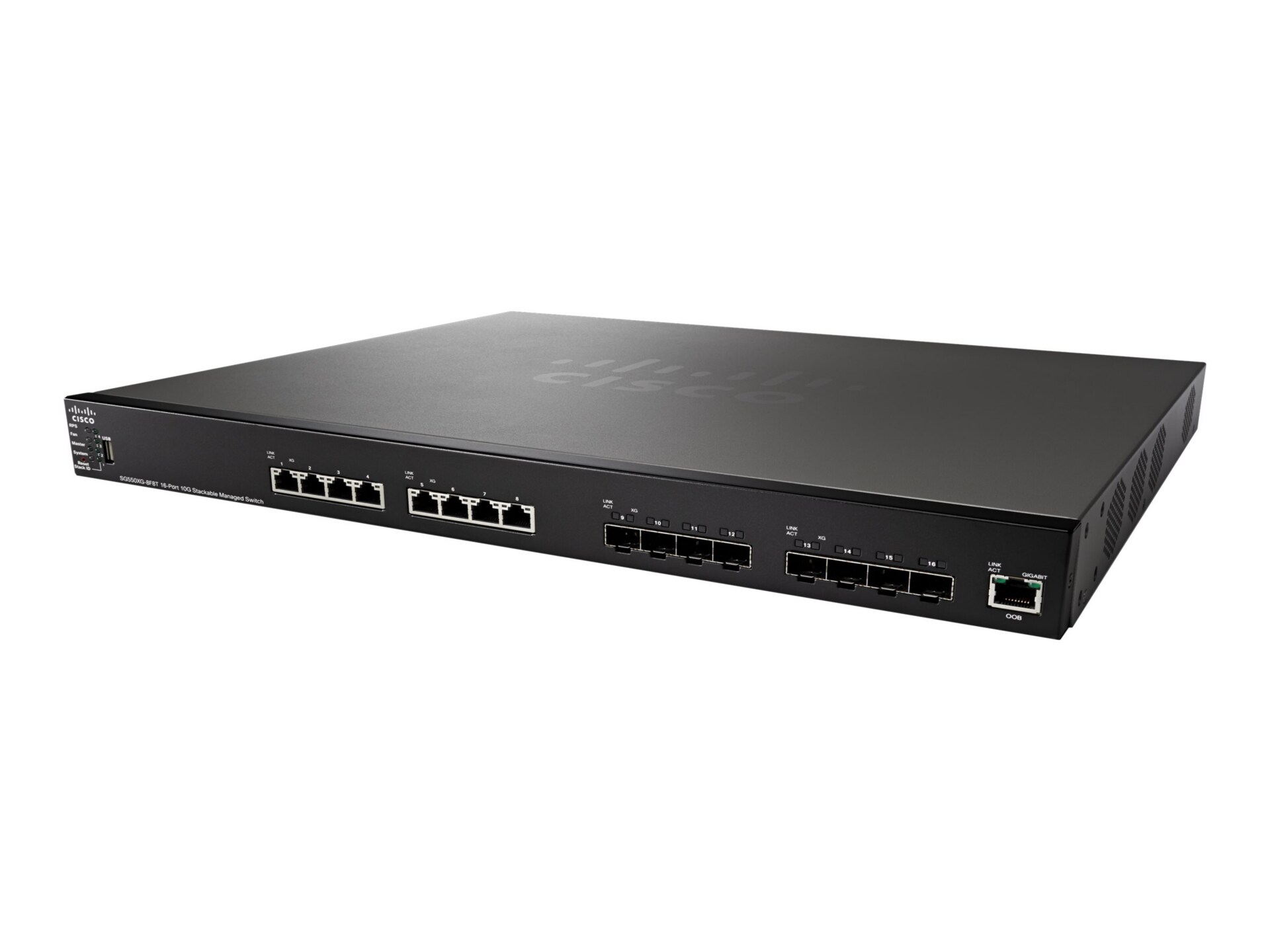 Cisco Small Business SG550XG-8F8T - switch - 16 ports - managed - rack-mountable