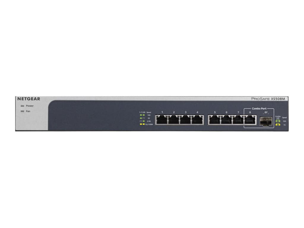 NETGEAR 8-port Gigabit Ethernet Unmanaged Switch, 1xSFP+ (XS508M)