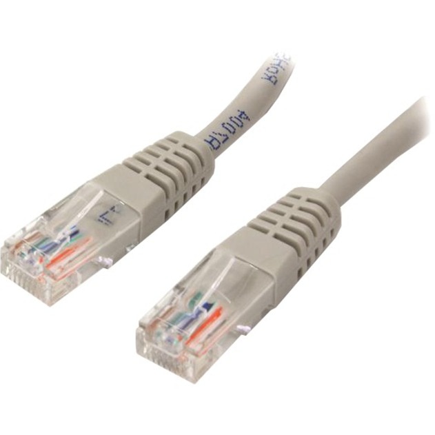 StarTech.com 5ft Gray CAT5e Cable - Gigabit Ethernet Cable - Molded CAT5e Patch Cord Network Cable - M/M