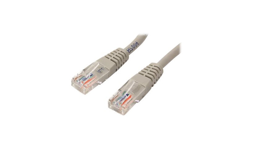 StarTech.com Cat5e Ethernet Cable 5 ft Gray - Cat 5e Molded Patch Cable