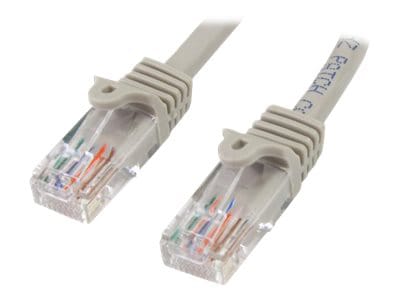StarTech.com Cat5e Ethernet Cable 3 ft Gray - Cat 5e Snagless Patch Cable
