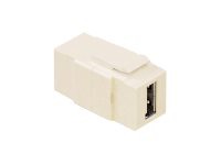 Leviton QuickPort USB Feed-Through Connector - modular insert