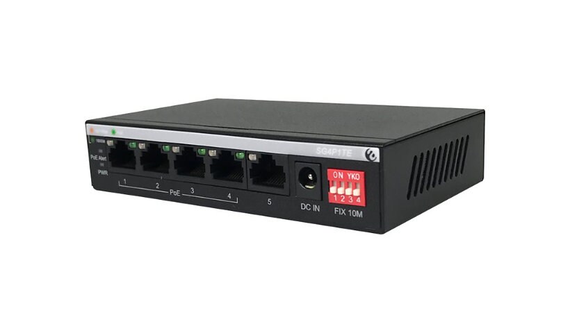 Amer SG4P1TE - switch - 5 ports - unmanaged