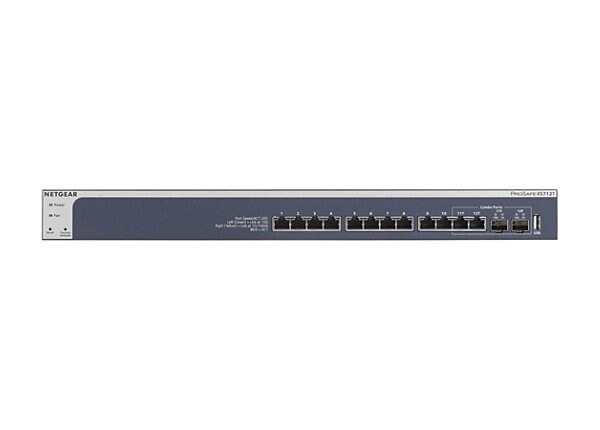 NETGEAR XS712T - v2 - switch - 12 ports - smart - rack-mountable