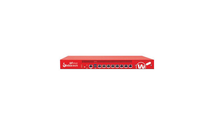 WatchGuard Firebox M670 - security appliance - with 3 years Basic Security Suite