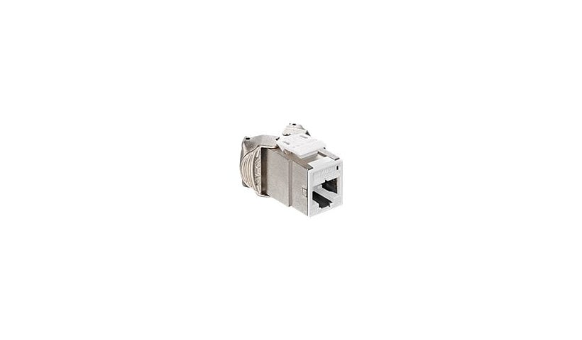 Leviton Atlas-X1 Cat 6 Component-Rated Shielded QuickPort Connector - modular insert
