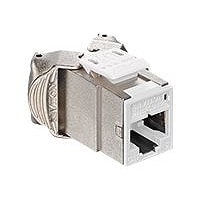 Leviton Atlas-X1 Cat 6 Component-Rated Shielded QuickPort Connector - modular insert