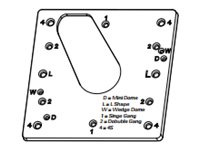 Pelco camera dome electrical box mounting adapter plate