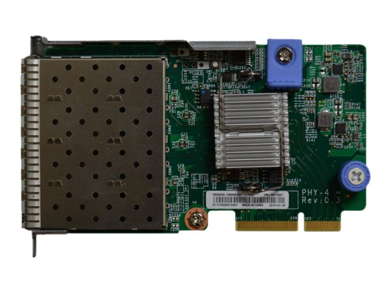 Lenovo ThinkSystem - network adapter - LAN-on-motherboard (LOM) - 10 Gigabit SFP+ x 4