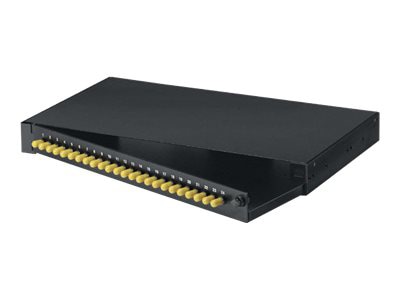 Black Box Rackmount Fiber Panel Loaded - patch panel - 1U - 19"/23"