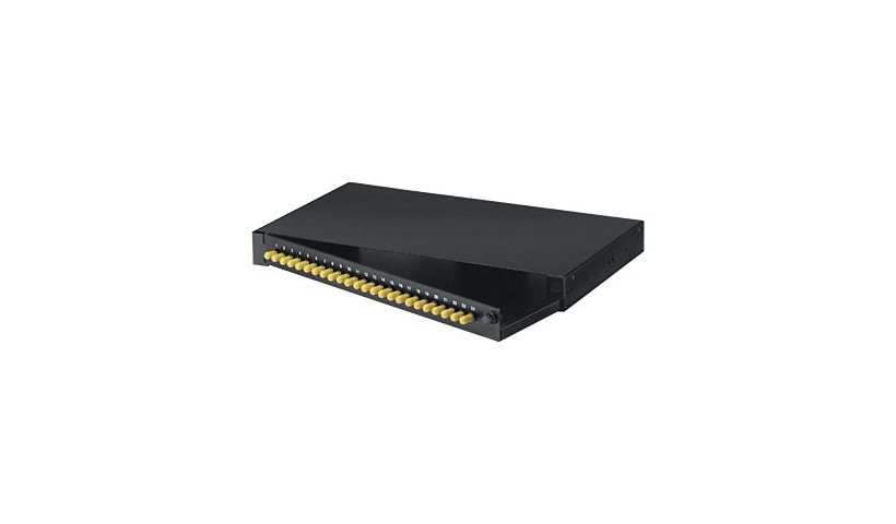 Black Box Rackmount Fiber Panel Loaded - patch panel - 1U - 19"/23"