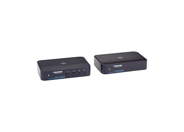 Black Box InvisaPC Single-Head (Receiver + Transmitter) - Kit - KVM / audio / USB extender - Ethernet, Fast Ethernet