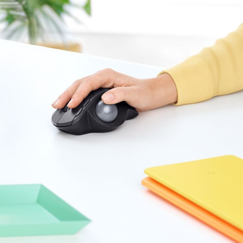 Thumbnail 3 of 7 for Logitech MX ERGO PLUS Advanced Wireless Trackball for PC and MAC with extra 10° wedge