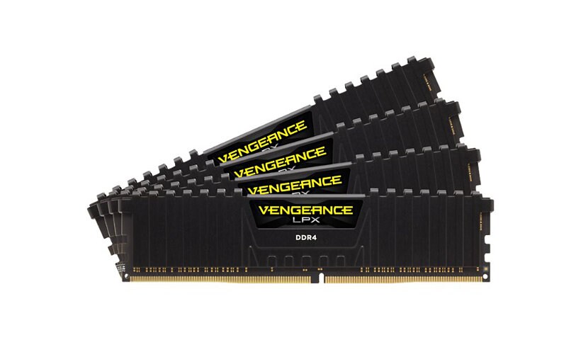 CORSAIR Vengeance LPX - DDR4 - kit - 64 GB: 4 x 16 GB - DIMM 288-pin - 2666 MHz / PC4-21300 - unbuffered