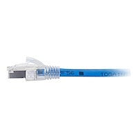 C2G 50ft HDBaseT Cat6a Discontinuous Shielded Ethernet Cable - Cat6a Network Patch Cable - PoE - TAA Compliant - Blue