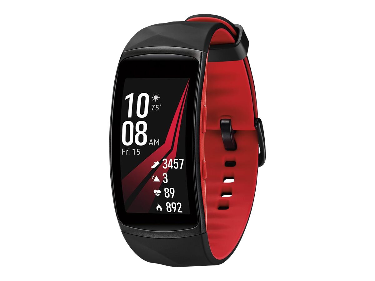 Samsung Gear Fit2 Pro activity tracker with strap - 4 GB - red