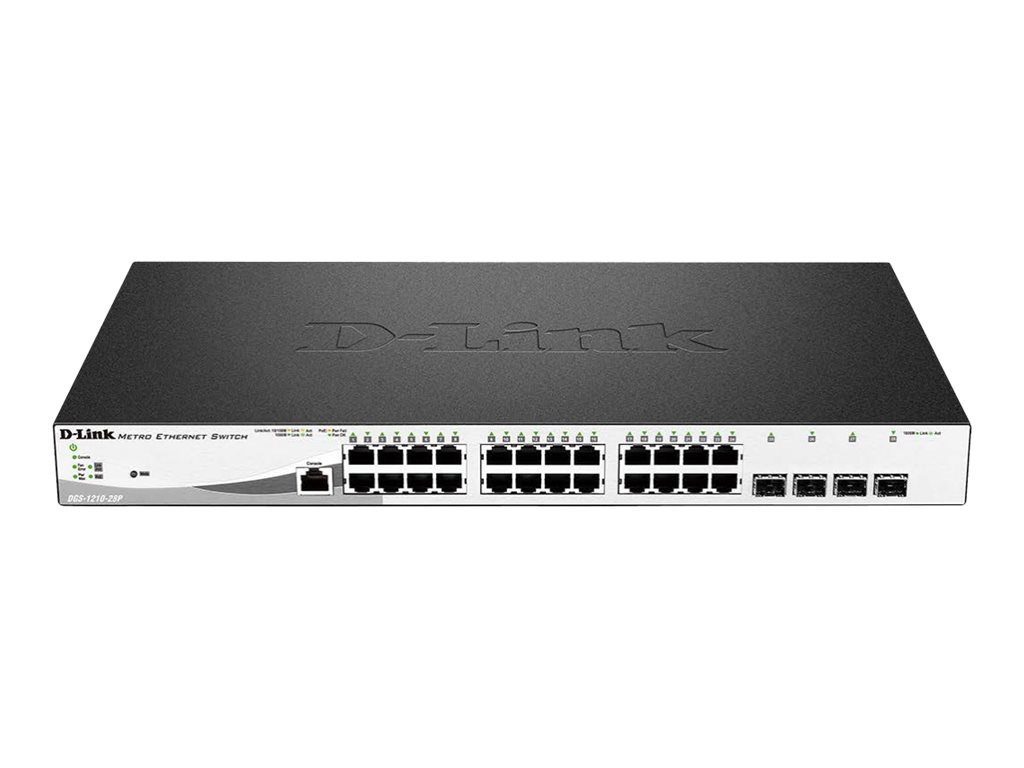 D-Link DGS 1210-28MP - switch - 28 ports - managed - rack-mountable