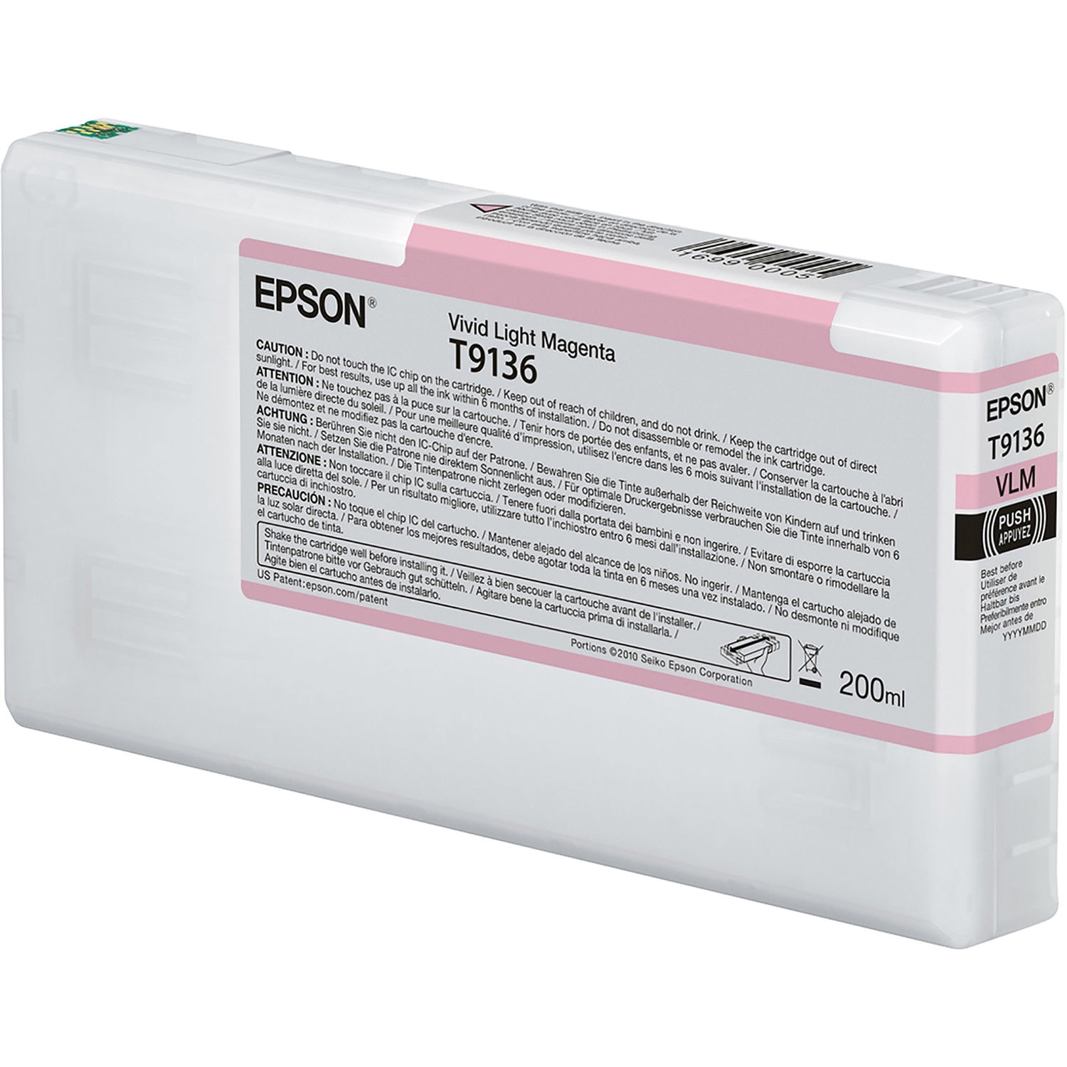 Epson T913 - vivid light magenta - original - ink cartridge