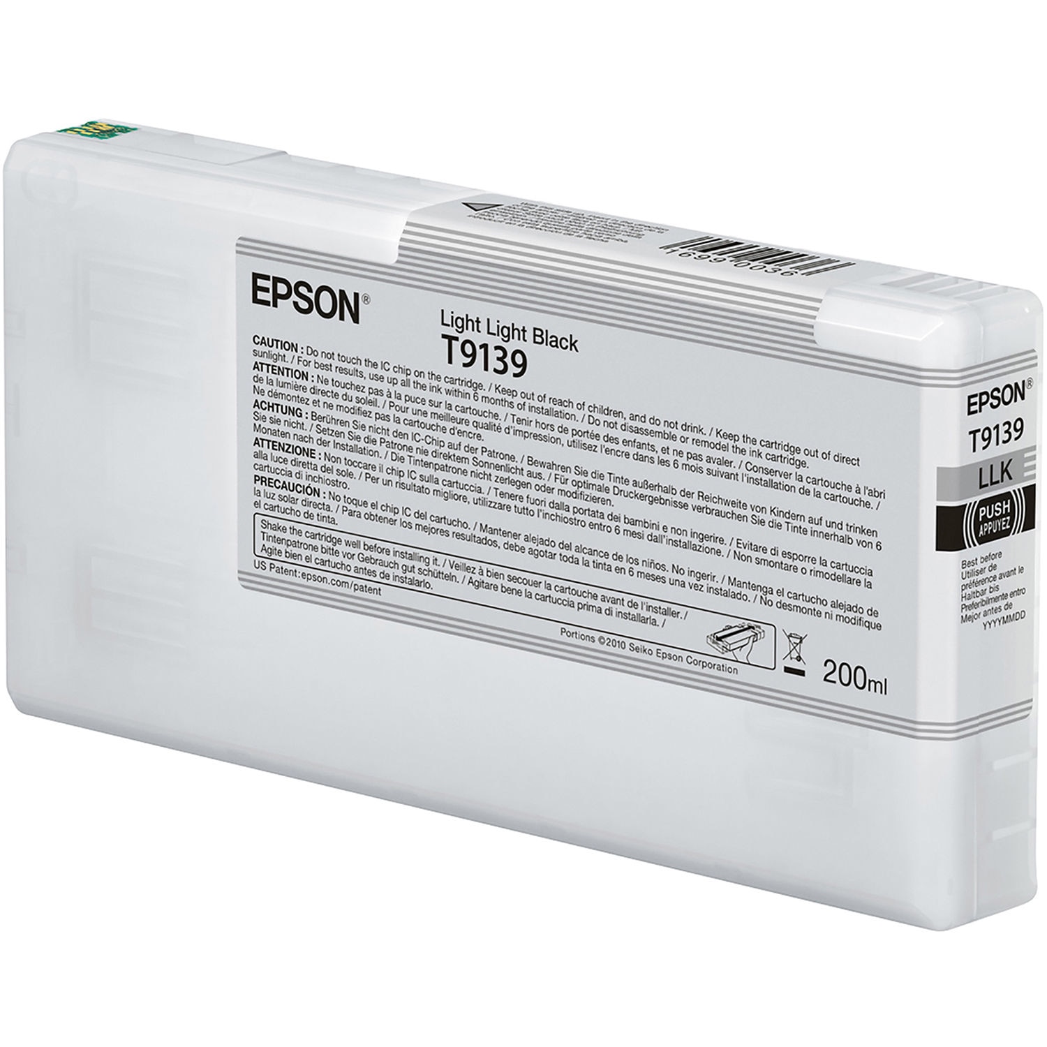 Epson T913 - light light black - original - ink cartridge