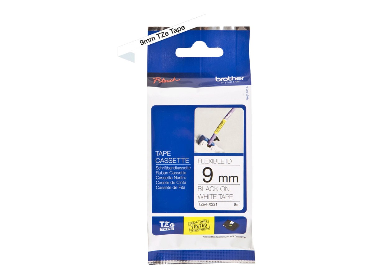 Brother TZe-FX221 - flexible ID tape - 1 cassette(s) -