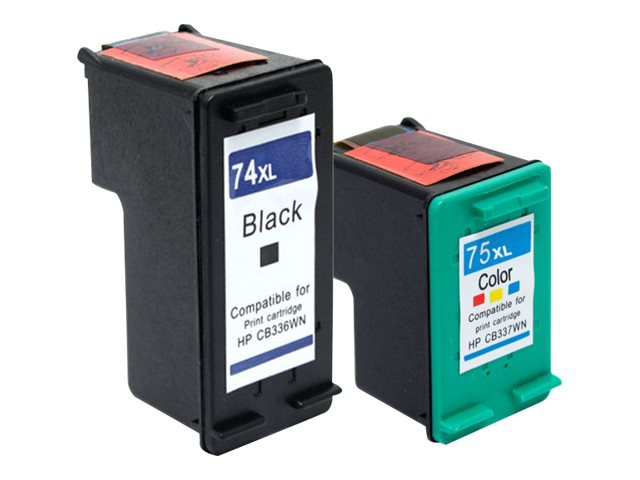 eReplacements EcoTek CZ139FN-ER - 2-pack - black, color (cyan, magenta, yellow) - remanufactured - ink cartridge