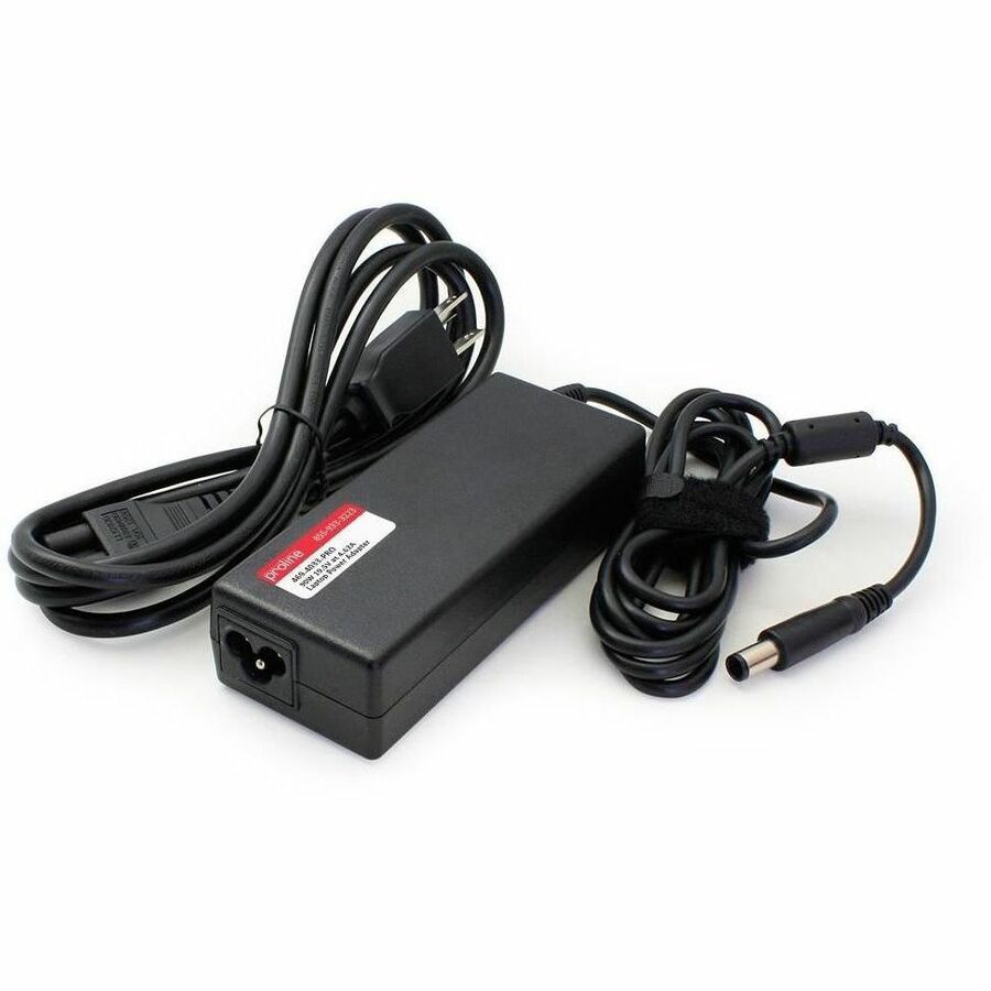 Proline Dell 469-4033 Compatible 90W 19.5V at 4.62A Black 7.4 mm x 5.0 mm Laptop Power Adapter and Cable