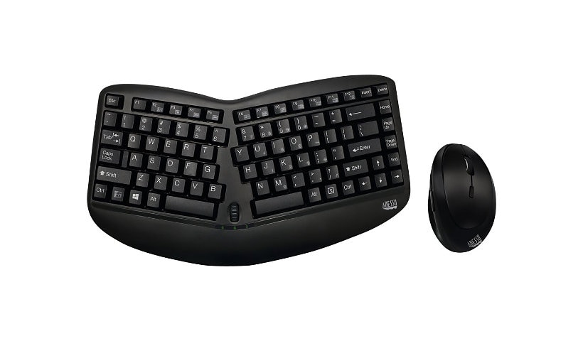 Adesso Tru-Form Media 1150 - keyboard and mouse set - with scroll wheel - US