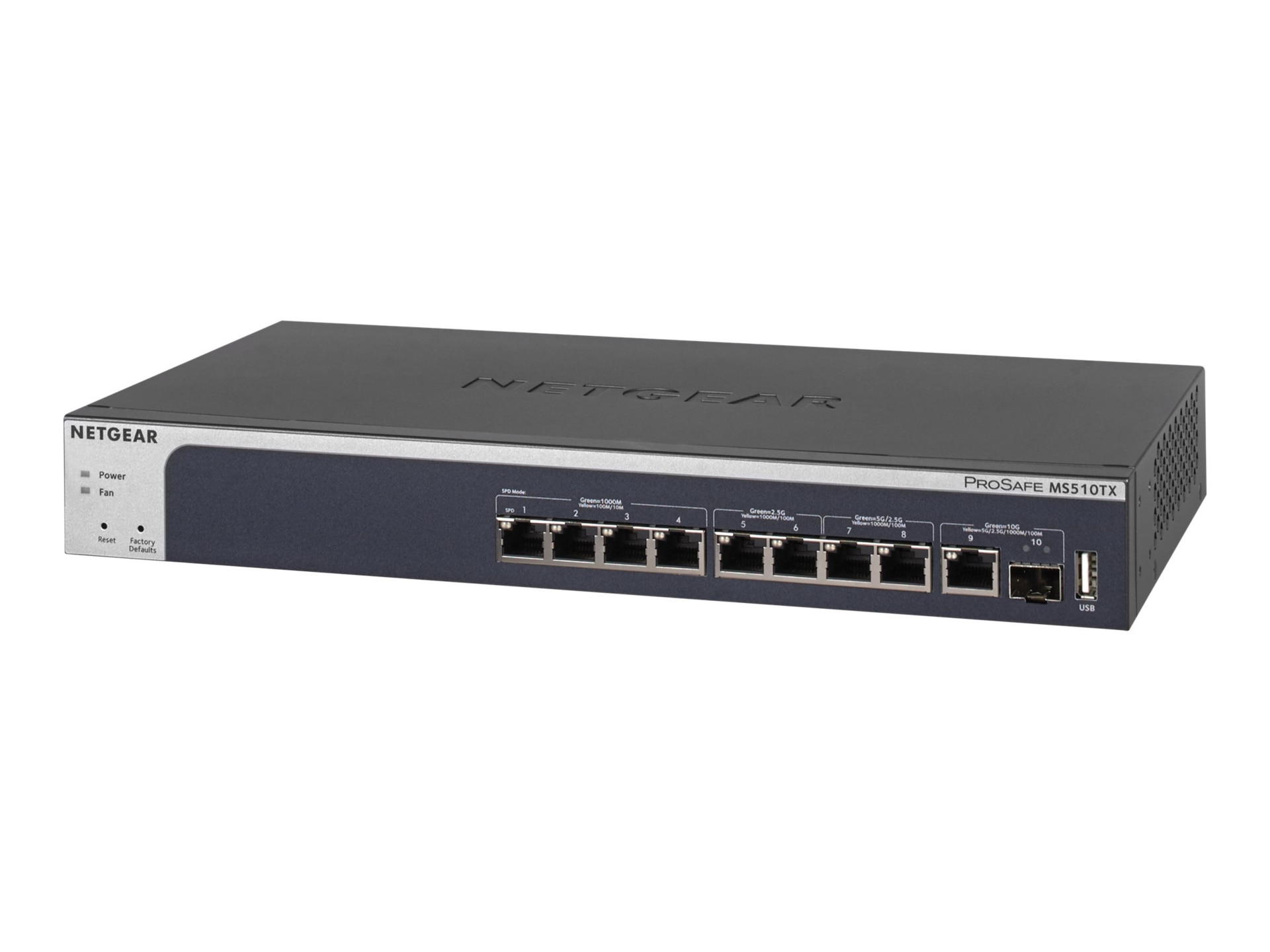 NETGEAR 8-Port Multi-Gig Smart Managed Pro Switch, 10G Uplinks (MS510TX)