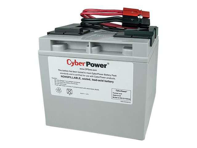 CyberPower RB12170X2A - UPS battery - lead acid - 17 Ah